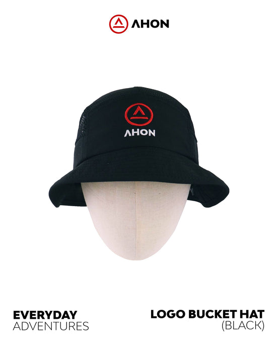 Logo Bucket Hat (black) - Ahon.ph