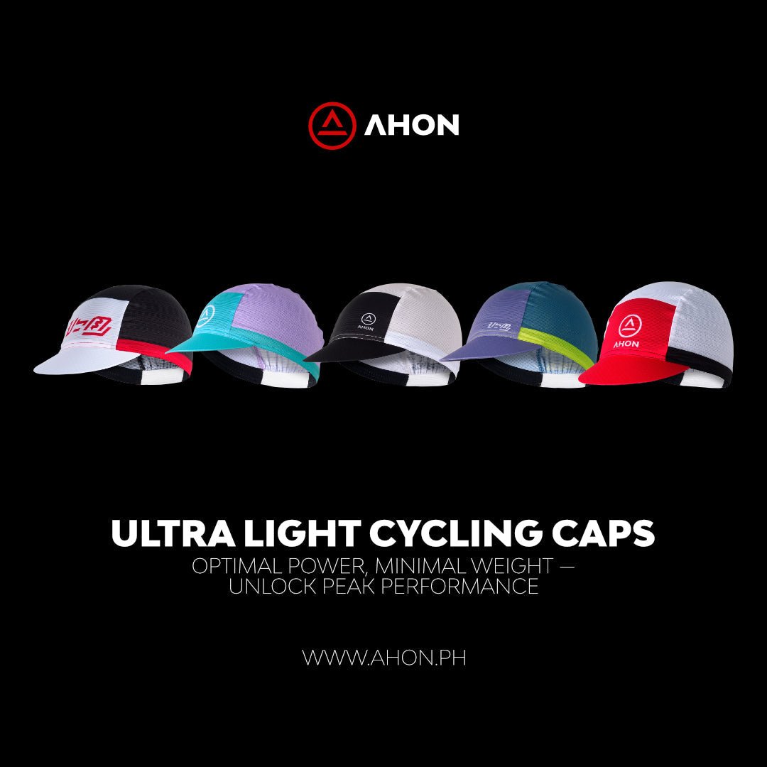Ultra Light Cycling Cap (white / red) - Ahon.ph