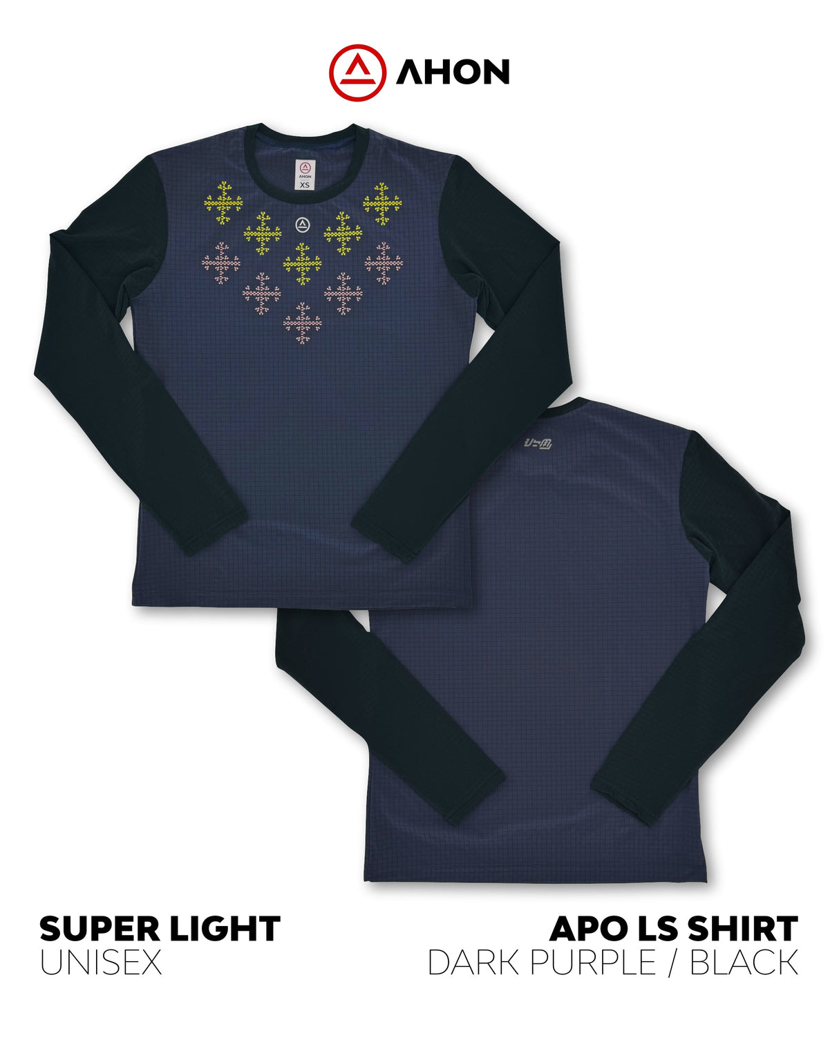 Apo Super Light LS Shirt (dark purple / black) - unisex - Ahon.ph