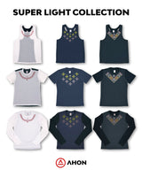 Koling Super Light Singlet (white / navy) - unisex - Ahon.ph