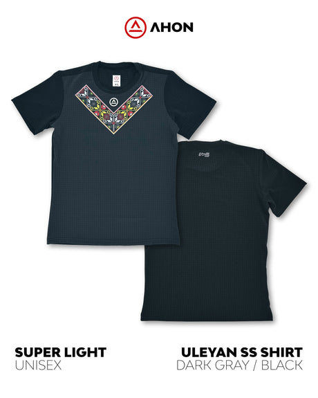 Uleyan Super Light SS Shirt (dark gray / black) - unisex - Ahon.ph