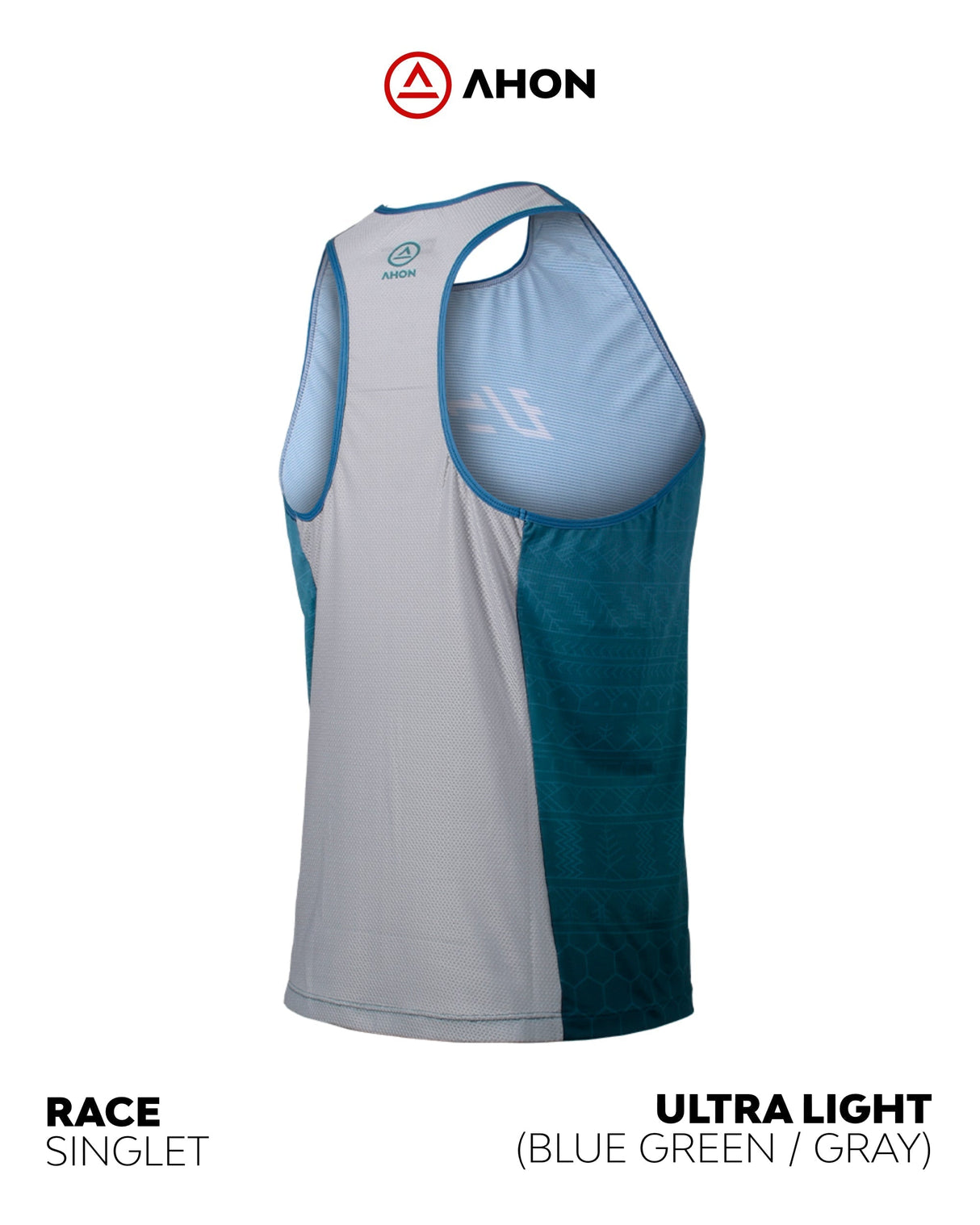 Ultra Light Singlet (blue green / gray) - unisex - Ahon.ph