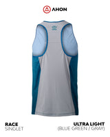 Ultra Light Singlet (blue green / gray) - unisex - Ahon.ph