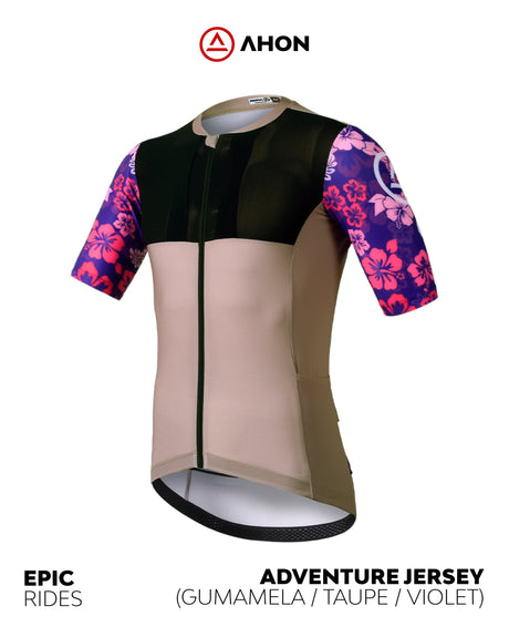 Adventure Jersey - Base (gumamela / taupe / violet) - Ahon.ph