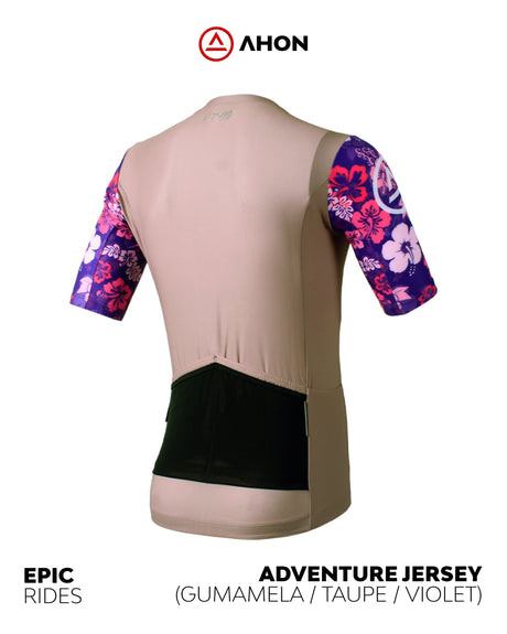 Adventure Jersey - Base (gumamela / taupe / violet) - Ahon.ph