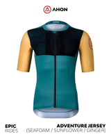 Adventure Jersey - Train (seafoam / sunflower / ginger) - Ahon.ph