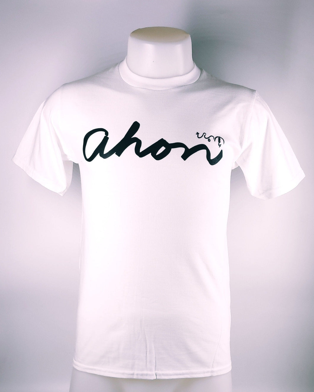 Ahon Brand lifestyle cotton t shirt (white) - Ahon.ph