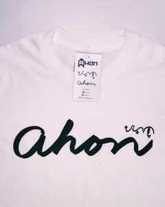 Ahon Brand lifestyle cotton t shirt (white) - Ahon.ph