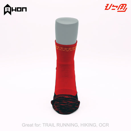 Ahon Trail Running Socks (red) - Ahon.ph