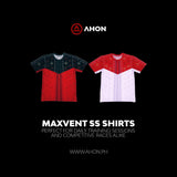 Apo Maxvent SS Shirt (white / red) - dri fit mesh - Ahon.ph