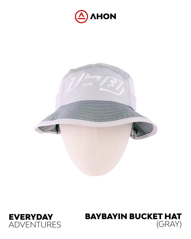 Baybayin Bucket Hat (gray) - Ahon.ph