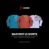 EbriBradie Maxvent LS Shirt (dust / red) - dri fit mesh - Ahon.ph