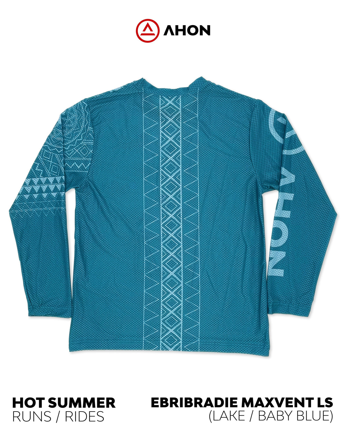 EbriBradie Maxvent LS Shirt (lake / baby blue) - dri fit mesh - Ahon.ph