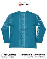 EbriBradie Maxvent LS Shirt (lake / baby blue) - dri fit mesh - Ahon.ph