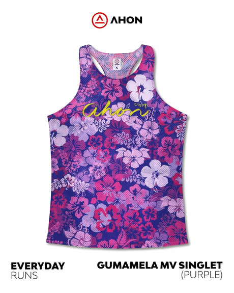 Gumamela Purple running singlet - maxvent - Ahon.ph