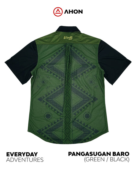 Pangasugan Baro button up shirt (green) - Ahon.ph