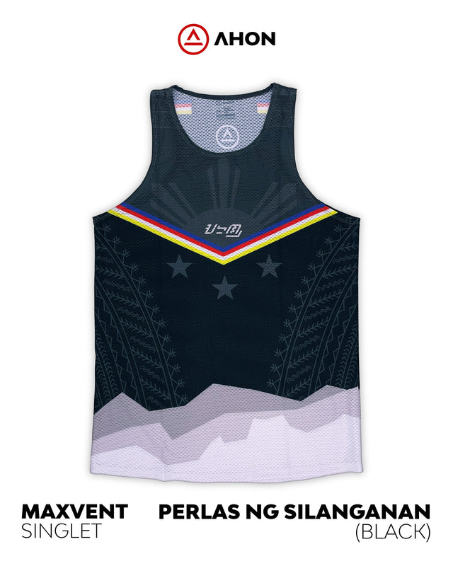 Perlas Ng Silanganan running singlet - maxvent (black) - Ahon.ph