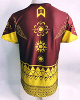 Rajah SS tech shirt (red/yellow) - Ahon.ph