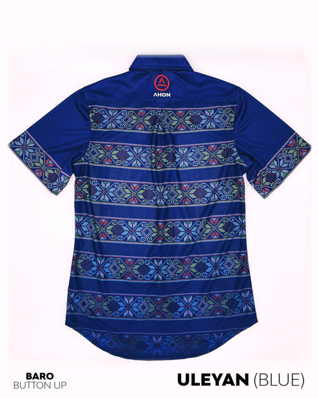 Uleyan Baro button up shirt (navy blue) - Ahon.ph