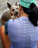 Ultra Light Running Shirt (cloud / artichoke) - unisex - Ahon.ph
