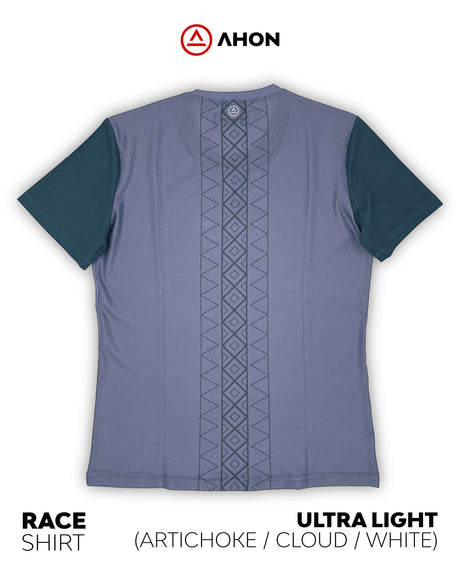 Ultra Light Running Shirt (cloud / artichoke) - unisex - Ahon.ph