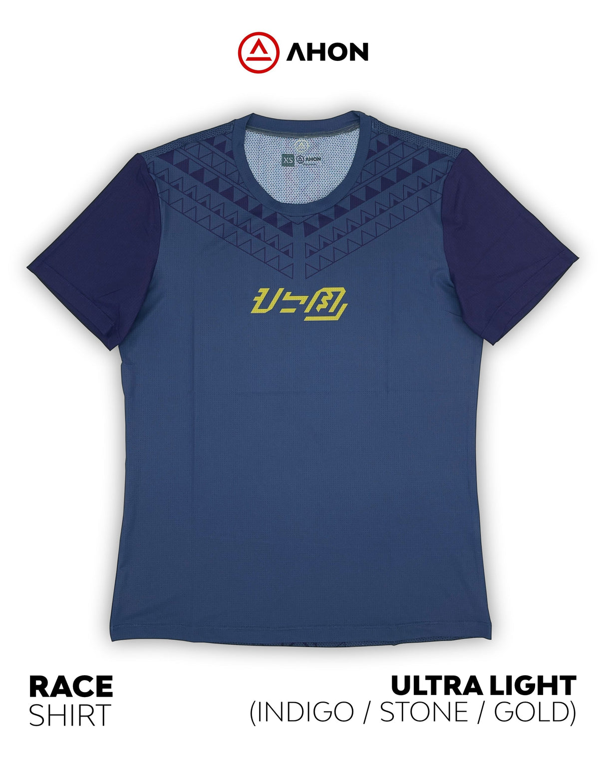 Ultra Light Running Shirt (stone / indigo / gold) - unisex - Ahon.ph