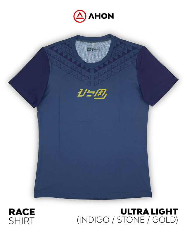 Ultra Light Running Shirt (stone / indigo / gold) - unisex - Ahon.ph